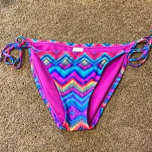 Bright colored string bikini bottoms